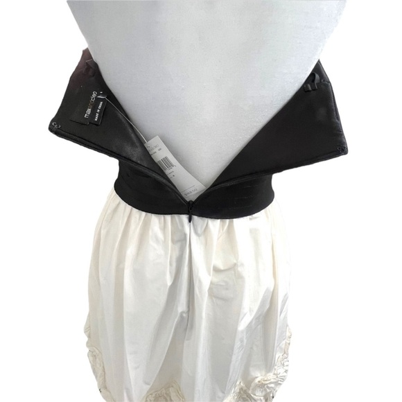 NWT Max And Cleo Black & Off White Strapless Dress - Size 4 - Picture 10 of 12